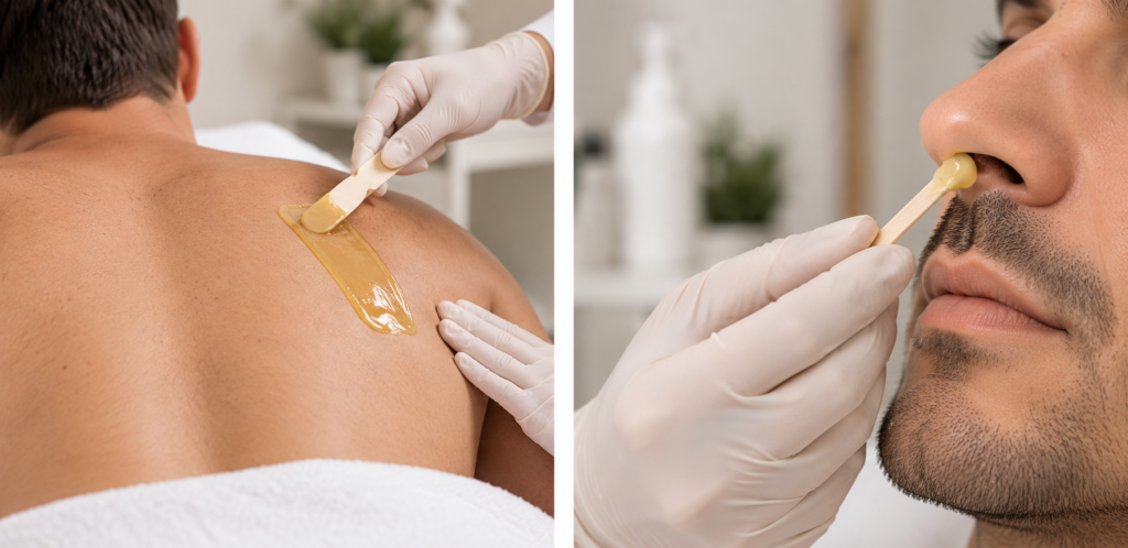 Épilation à la cire homme Genève